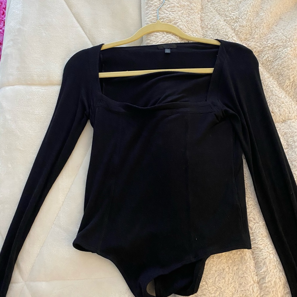 Black long sleeve bodysuit NEVER WORN